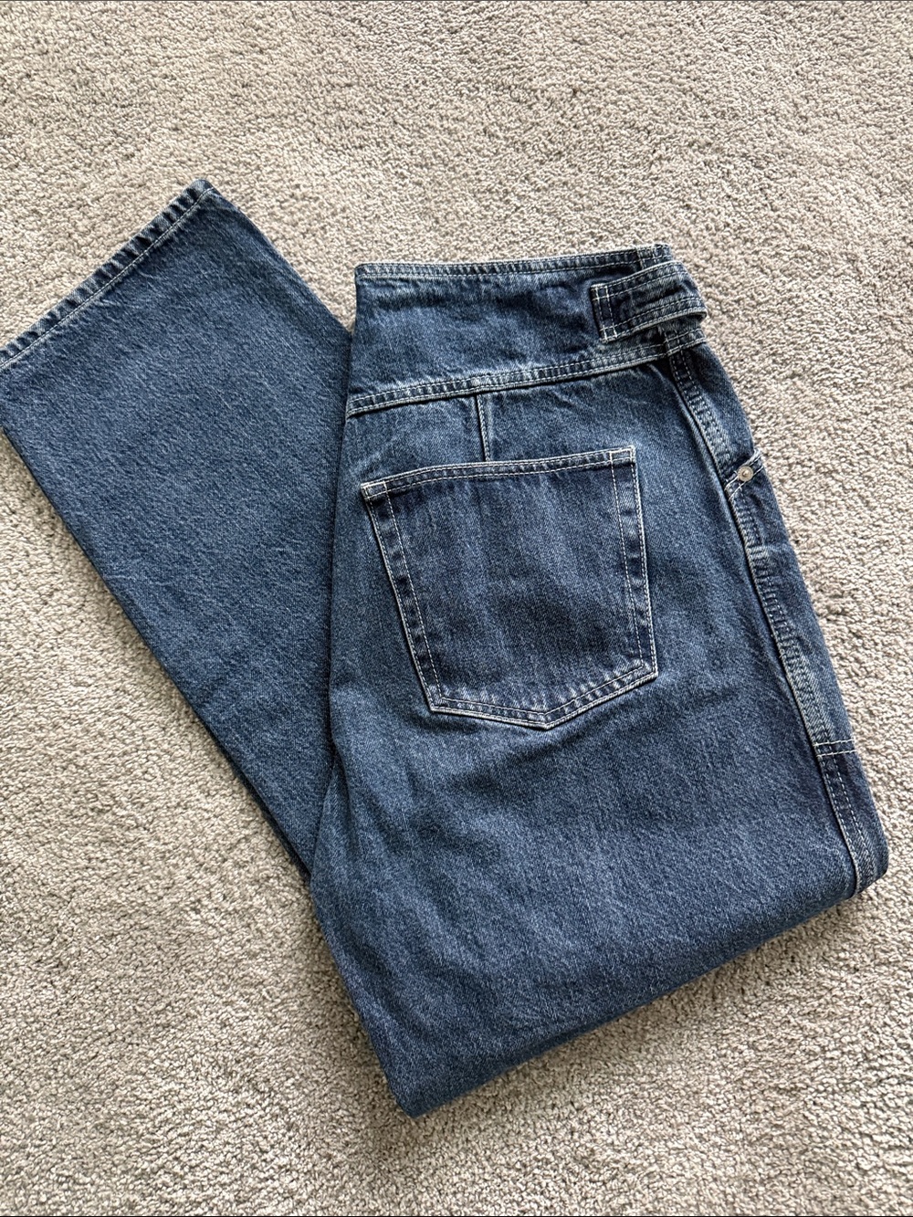 Topshop hi-rise wide leg jeans